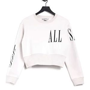 All Saints Separo Eva Crew Cropped LOGO E1 6NN Sweatshirt